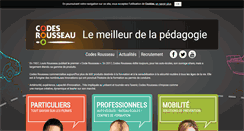 Desktop Screenshot of codesrousseau.fr