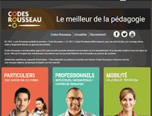 Tablet Screenshot of codesrousseau.fr